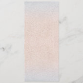 Turquoise Blauwe Oceaan Foto Bruiloft Menu Kaart (Achterkant)