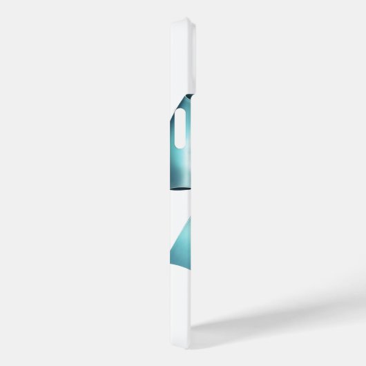 Turquoise Blauwe Strik Elegante Bruids Bruiloft Case-Mate iPhone Case (Achterkant / Rechts)