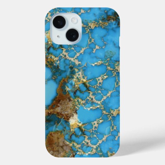 Turquoise blauwe telefoonhoes Case-Mate iPhone case (Achterkant)