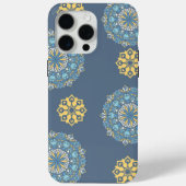 Turquoise Blauwgroen Blauw en geel Mandala Kunstpa Case-Mate iPhone Case (Achterkant)