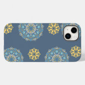 Turquoise Blauwgroen Blauw en geel Mandala Kunstpa Case-Mate iPhone Case (Achterkant (horizontaal))
