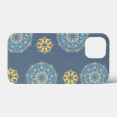 Turquoise Blauwgroen Blauw en geel Mandala Kunstpa Case-Mate iPhone Case (Achterkant (horizontaal))