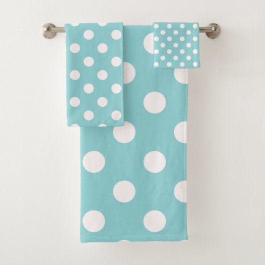 Turquoise Bleu & Blanc Points (En situation)