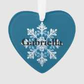 Turquoise Bleu Bleu Blanc Flube de neige Nom de No (devant)