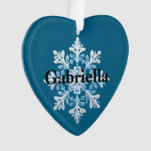 Turquoise Bleu Bleu Blanc Flube de neige Nom de No (devant)