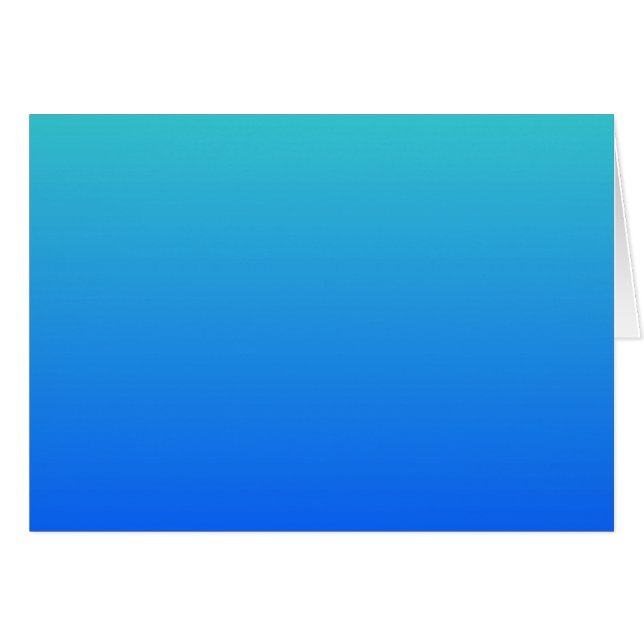 Turquoise Bleu Ombré (Devant horizontal)