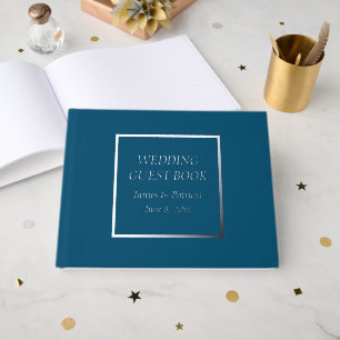 Turquoise bleu simple stylisé Mariage