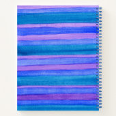 Turquoise, Bleu, Violet Peint Carnet (Dos)