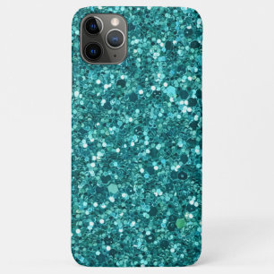 Turquoise Bling, sparkle en glitter iPhone 11 Pro Max Hoesje