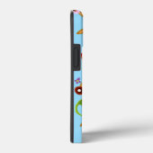 Turquoise bloem iPhone / iPad hoesje (Achterkant / Rechts)