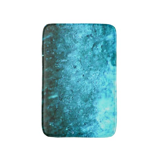 Turquoise Blue Abstracte textuur Badmat (Voorkant Verticaal)