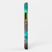 Turquoise Blue Aqua Nebula iPhone Case-Mate iPhone Case (Achterkant/rechts)