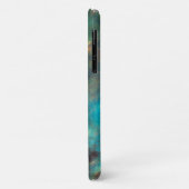 Turquoise Blue Aqua Nebula iPhone Case-Mate iPhone Case (Achterkant/links)