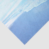 Turquoise Blue Beach Sunset Tissue Paper Tissuepapier (Detail)
