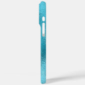 Turquoise blue business logo Case-Mate iPhone case (Achterkant / Links)