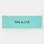 Turquoise Blue Custom  Blank Banner (Horizontaal)