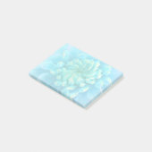 Turquoise Blue Dahlia Flower in Waterverf Post-it® Notes (Schuin)