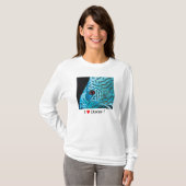 Turquoise Blue Discus T-shirt (Voorkant volledig)