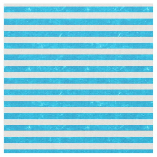 Turquoise Blue en White Stripes Stof (Close Up)