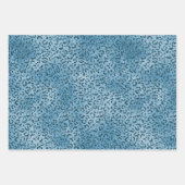 Turquoise Blue Glitter Leopard Print      Inpakpapier Vel (Voorkant)