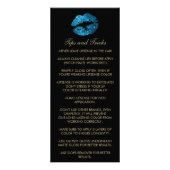 Turquoise Blue Glitter Lip Instructions - Marble Reclamekaart (Achterkant)