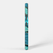 Turquoise Blue Gold Turquoise Samsung Galaxy Coque (Côté droit)