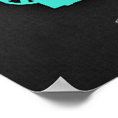 Turquoise; Blue Green Movie Camera Poster (Hoek)