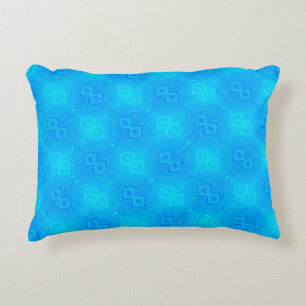 Turquoise Blue Green Pattern Decoratief Kussen