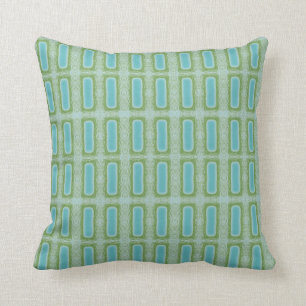 Turquoise Blue Green Pattern Kussen