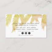 Turquoise Blue Ocean Beach Dank u Visitekaartje (Achterkant)