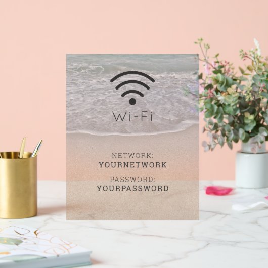 Turquoise Blue Ocean Beach Wi-Fi (Mariage)