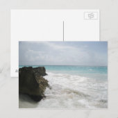 Turquoise Blue Ocean met Foamy Waves Seascape Briefkaart (Voorkant / Achterkant)
