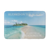 Turquoise Blue Ocean Tropical Beach Badmat (Voorkant)
