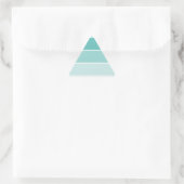 Turquoise Blue Paint Chip Driehoek Sticker (Tas)