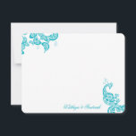 Turquoise Blue Paisley Peacock Carte de remercieme<br><div class="desc">Conçu par fat*fa*tin. Facile à customiser avec votre propre texte,  photo ou image. Pour des demandes personnalisées,  veuillez contacter fat*fa*tin directement. Des frais personnalisés s'appliquent. www.zazzle.com/fat_fa_tin www.zazzle.com/color_therapy www.zazzle.com/fatfatin_blue_knot www.zazzle.com/fatfatin_red_knot www.zazzle.com/fatfatin_mini_me www.zazzle.com/fatfatin_box www.zazzle.com/fatfatin_design www.zazzle.com/fatfatin_ink</div>