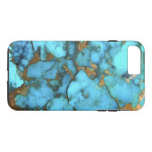 "Turquoise Blue Phone Case" Case-Mate iPhone Case (Achterkant (Horizontaal))