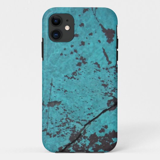 Turquoise Blue Rusted Case-Mate iPhone Case (Achterkant)