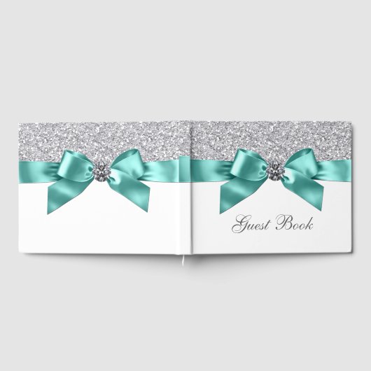 Turquoise Blue Silver Anniversaire Mariage Livre d (Complet)