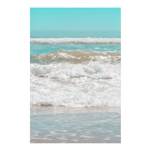 Turquoise Blue Sky Ocean Zee Waves Foam