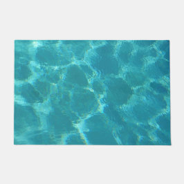 Turquoise Blue Water Deurklep Deurmat
