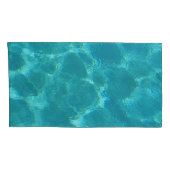 Turquoise Blue Water Pillowcase Set Kussensloop (Achterkant-Rechts)