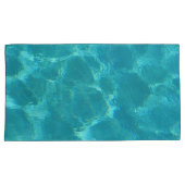 Turquoise Blue Water Pillowcase Set Kussensloop (Voorkant-Rechts)