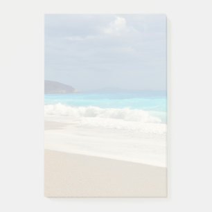 Turquoise Blue Zee Beach Photo Faded Post-it Notes