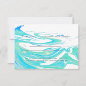 Turquoise Blue Zee Swirl Cadeaubon (Achterkant)