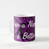 Turquoise Bonne journée et meilleure nuit Mug (Devant gauche)