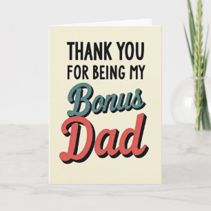 Turquoise Bonus Papa Retro Kunstkaart Kaart