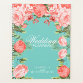 Turquoise botanique et Mariage de fleurs de corail (Devant)