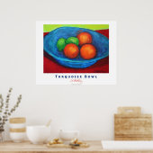 Turquoise Bowl Poster (Keuken)
