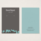 Turquoise Branch Earring Display Card Visitekaartje (Voorkant /achterkant)