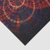 Turquoise Brown Abstract Fractal 15 ontkoppeling Tissuepapier (Detail)